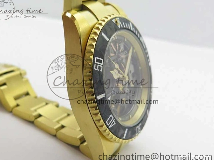 Good Copy Rolex Watches Skeleton Submariner on SA YG Edition Pirlo Project Bracelet Best 2981 YG Andrea VRF Popular 0108